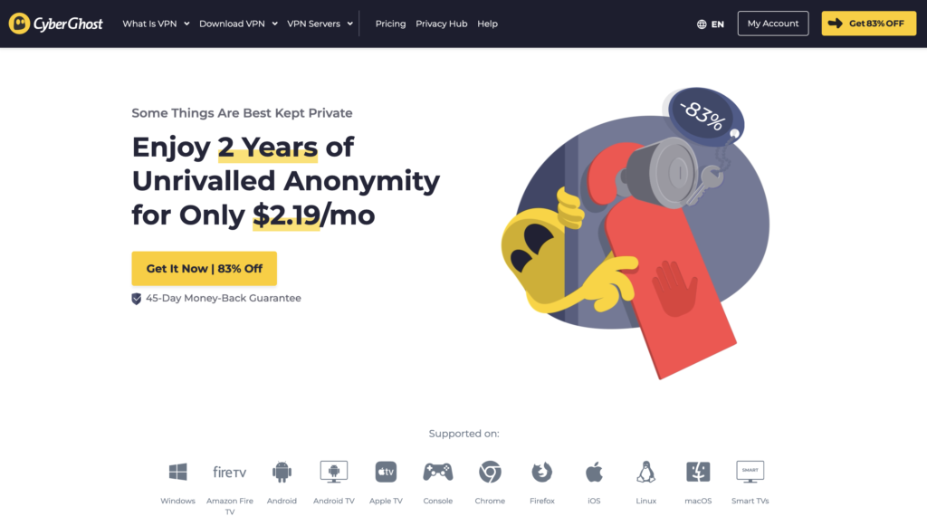 CyberGhost screenshot